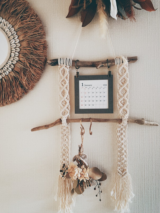 NO.373『流木ハンガー・マクラメフォトフレーム』 NO.373『流木ハンガー・マクラメフォトフレーム』