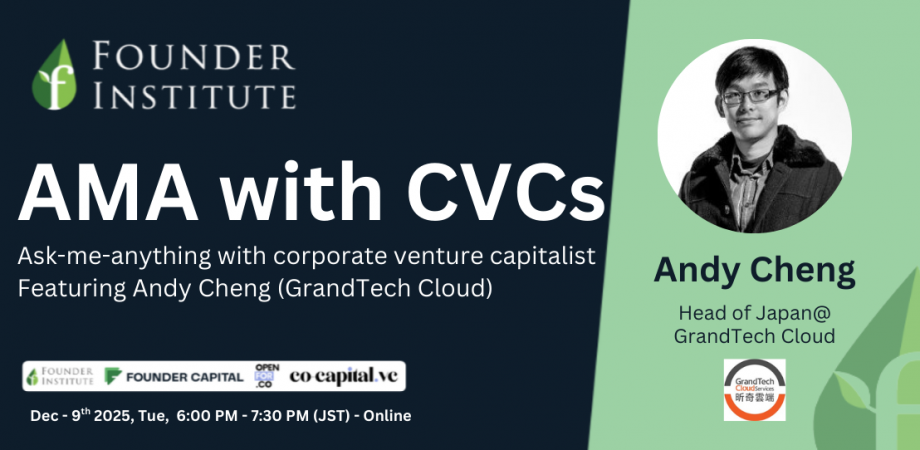 AMA with CVCs Featuring Andy Cheng (GrandTech Cloud Services Inc.)
