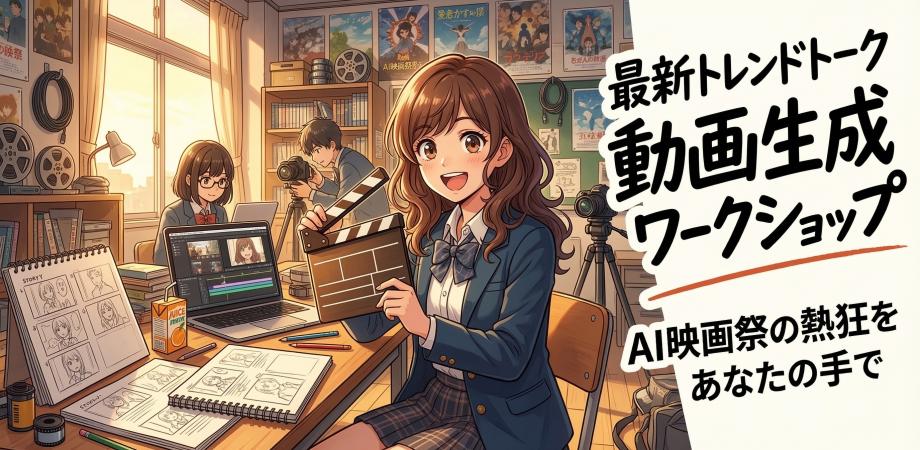 【初心者歓迎】AI映画祭の衝撃をその手に!最前線LT&AI動画生成ワークショップ