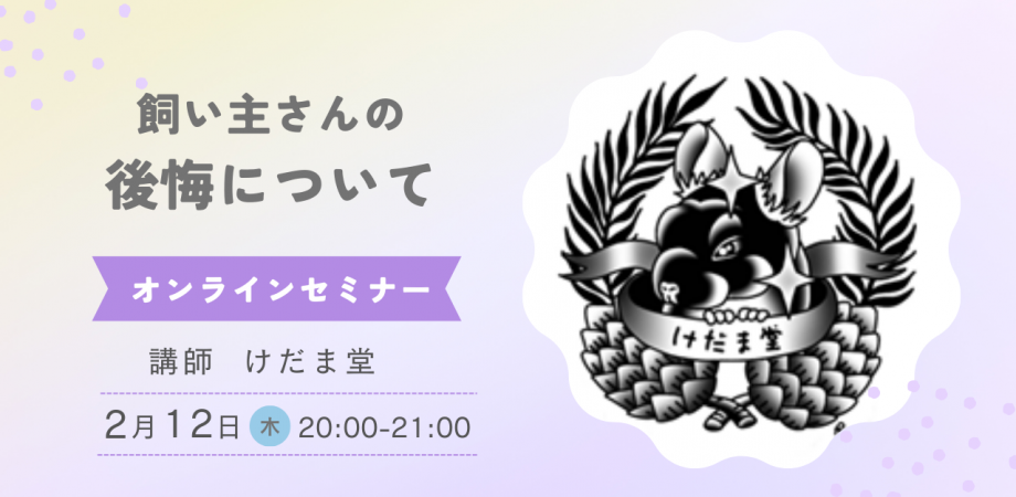 けだま堂「飼い主さんの後悔について」