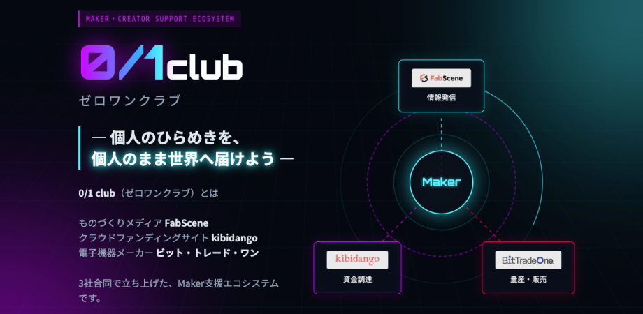 第1回:0/1 club【ゼロワンクラブ】/個人のひらめきが、個人のまま世界に届く──