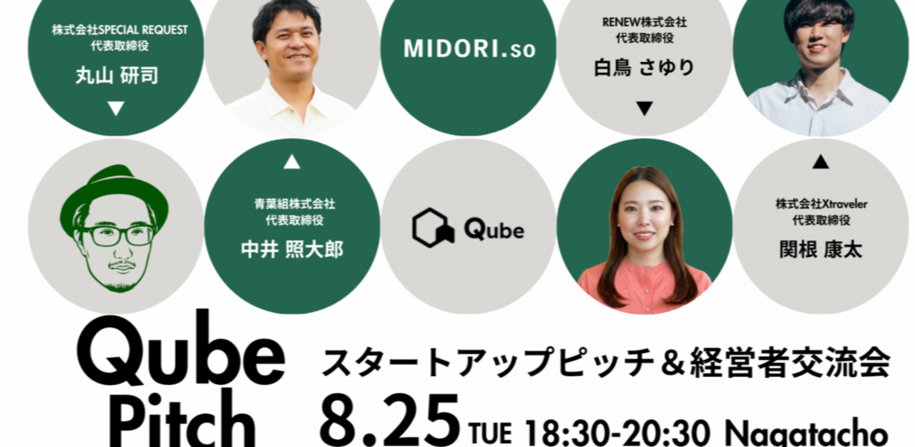 「Qube Pitch」 〜スタートアップピッチ＆ 経営者交流会〜