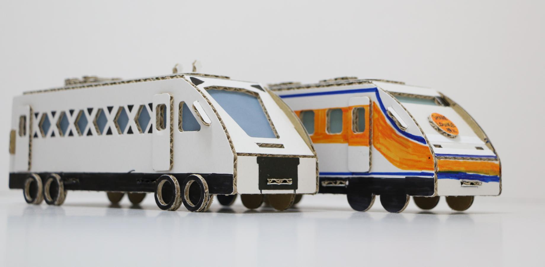 光る電車「スペーシア風」工作！
