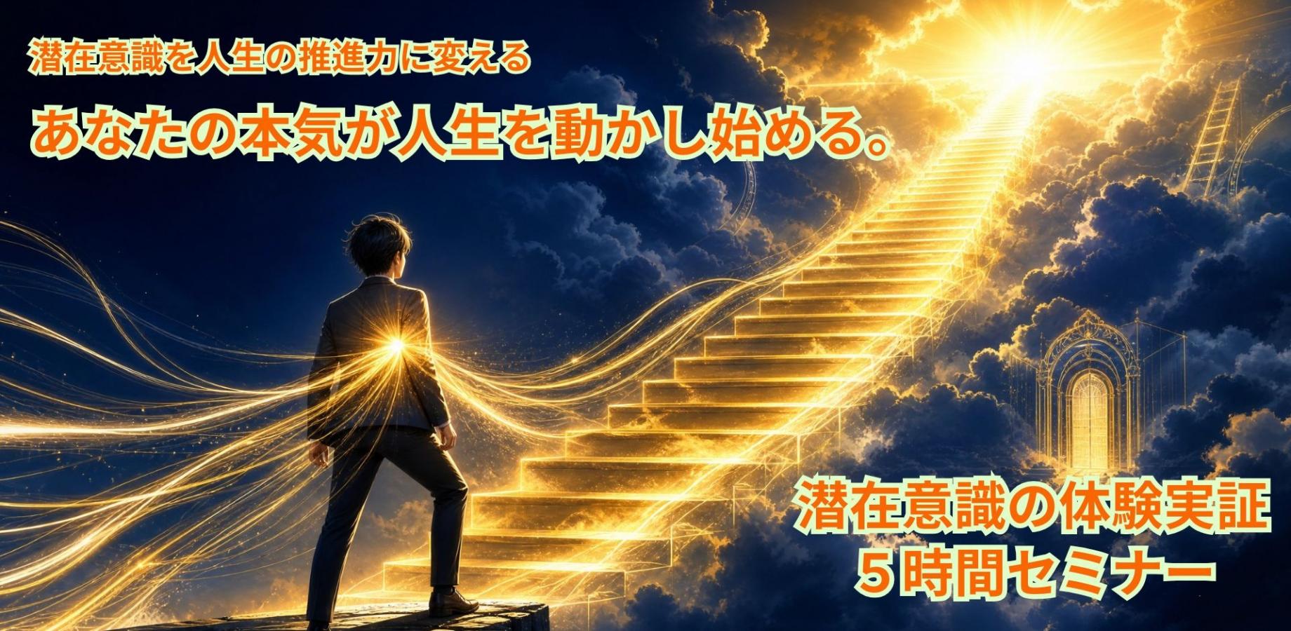 潜在意識を人生の推進力に変える 体験実証５時間セミナー！
