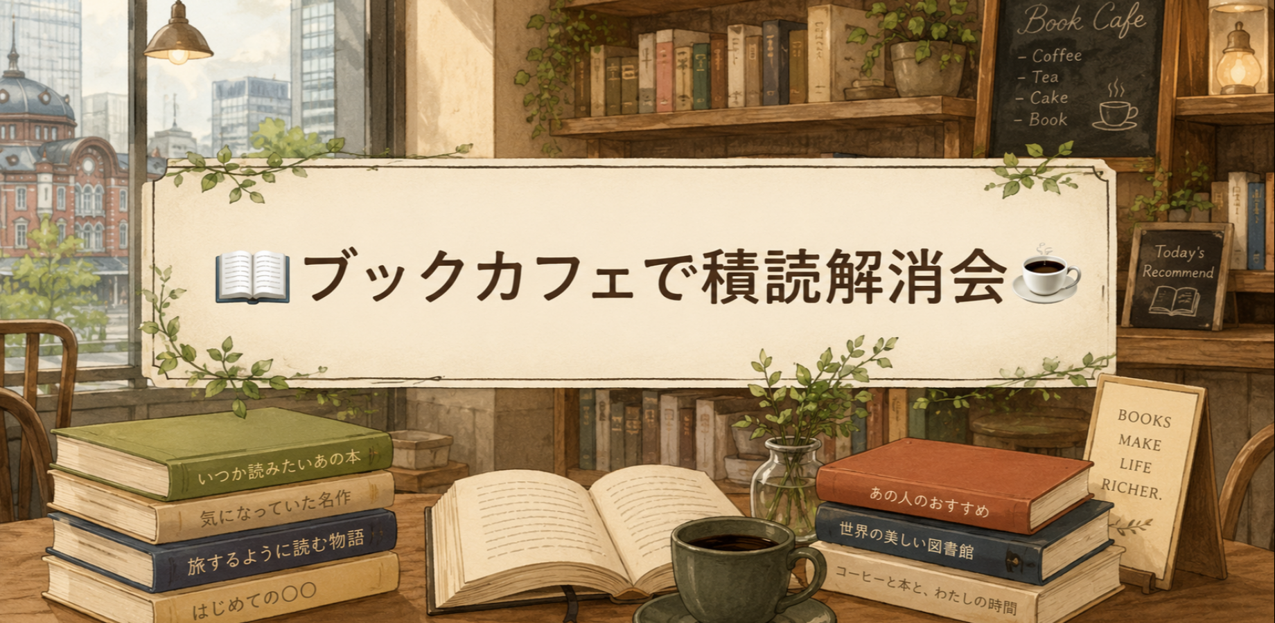 Book Café Unread Book Marathon