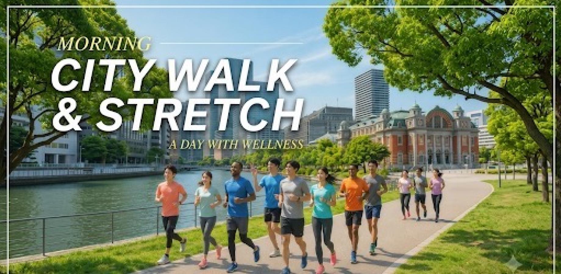 【朝活】City walk & Stretch 中之島川沿いウォーキング