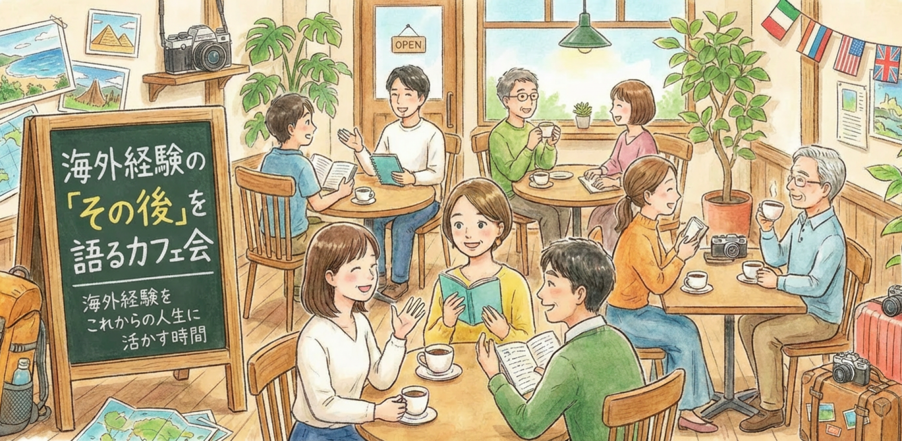 海外経験の「その後」を語るカフェ会（9/12）