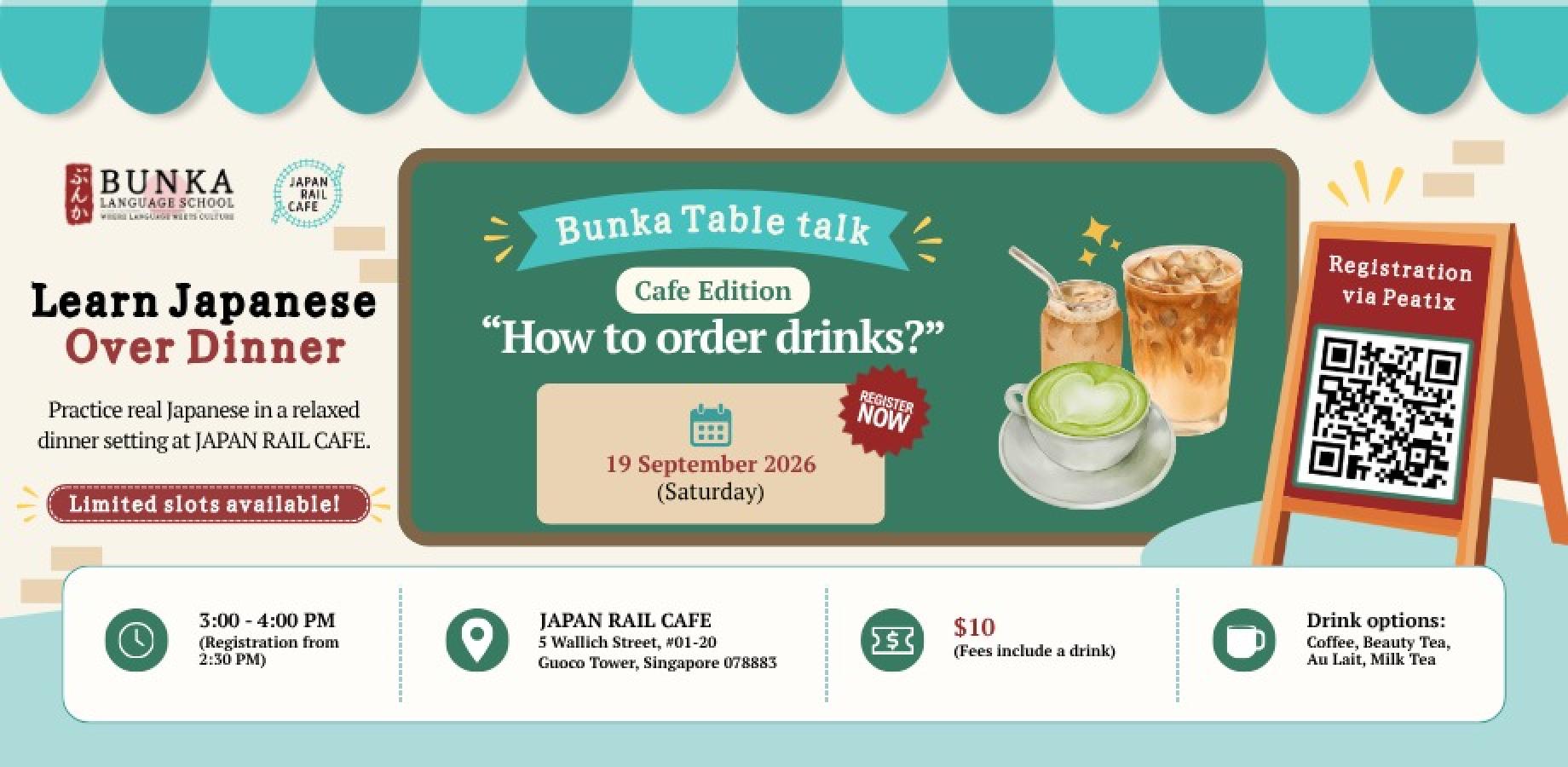 Bunka Table Talk – Learn Japanese Over Dinner (September)