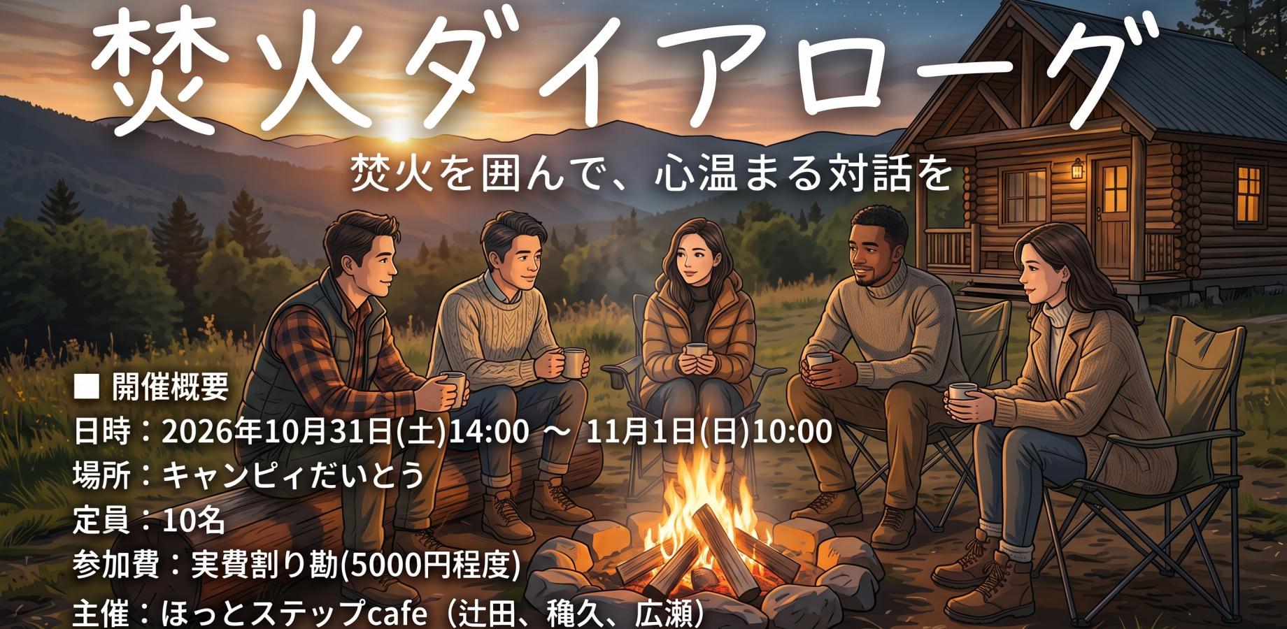 焚火ダイアローグーたき火を囲みながら特別なひとときを一緒に作りませんか？ー