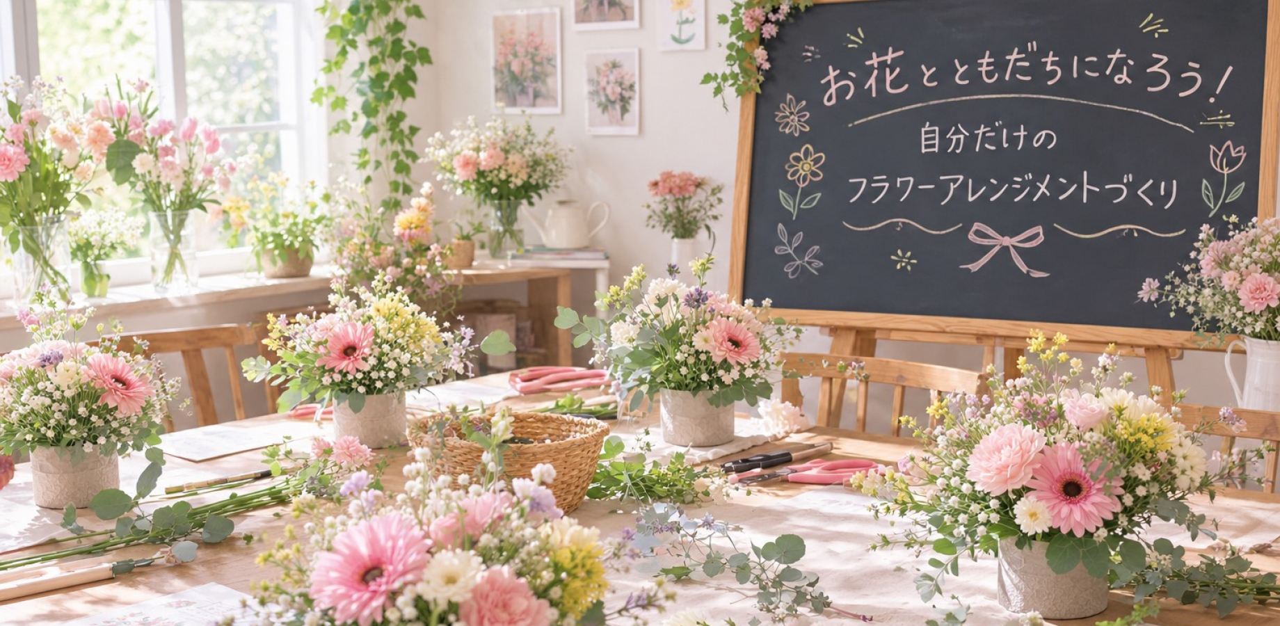 Make Friends with Flowers! Create Your Own Unique Flower Arrangement