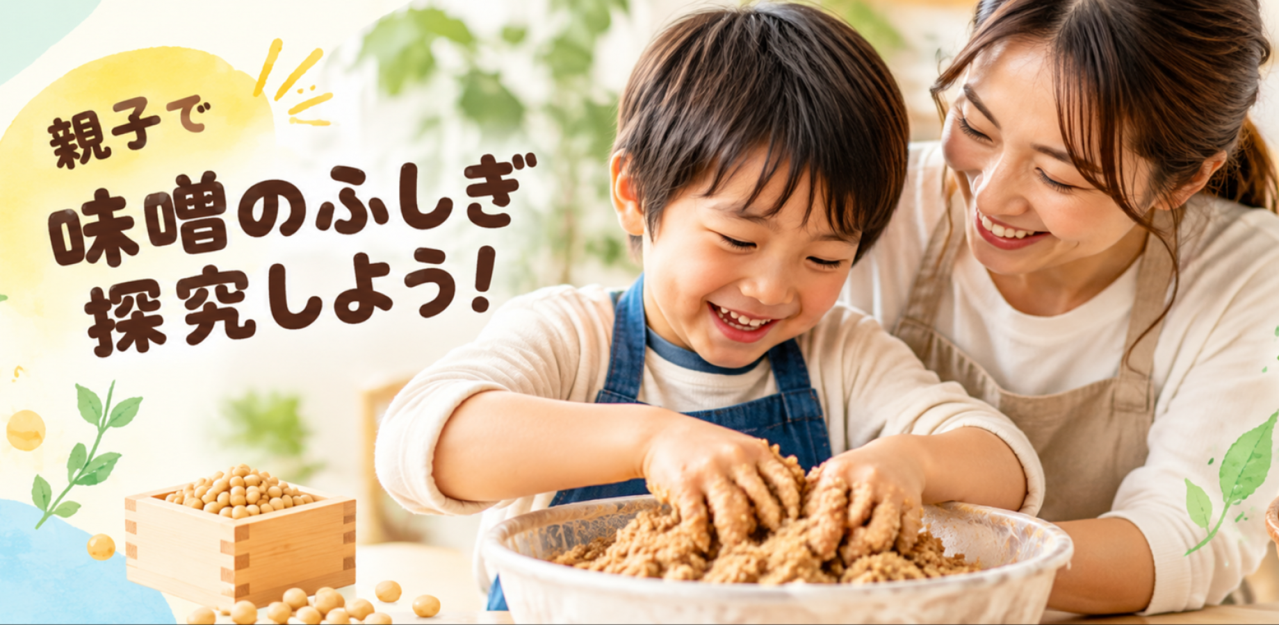 親子で味噌のふしぎを探求しよう！　探究型みそづくりワークショップ